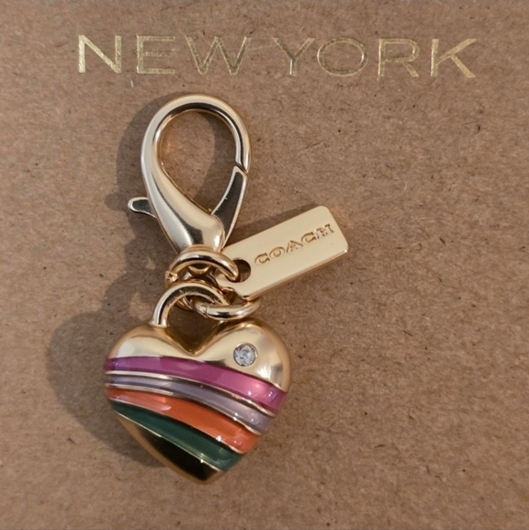 Coach Accessories - Coach Small Pink Heart Charm